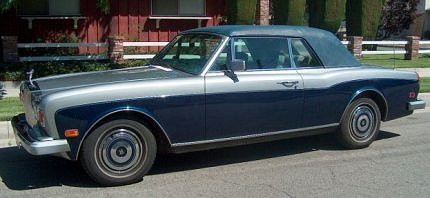 1989 RollsRoyce Corniche II Convertible Coupe Chassis SCAZD02A2KCX25156